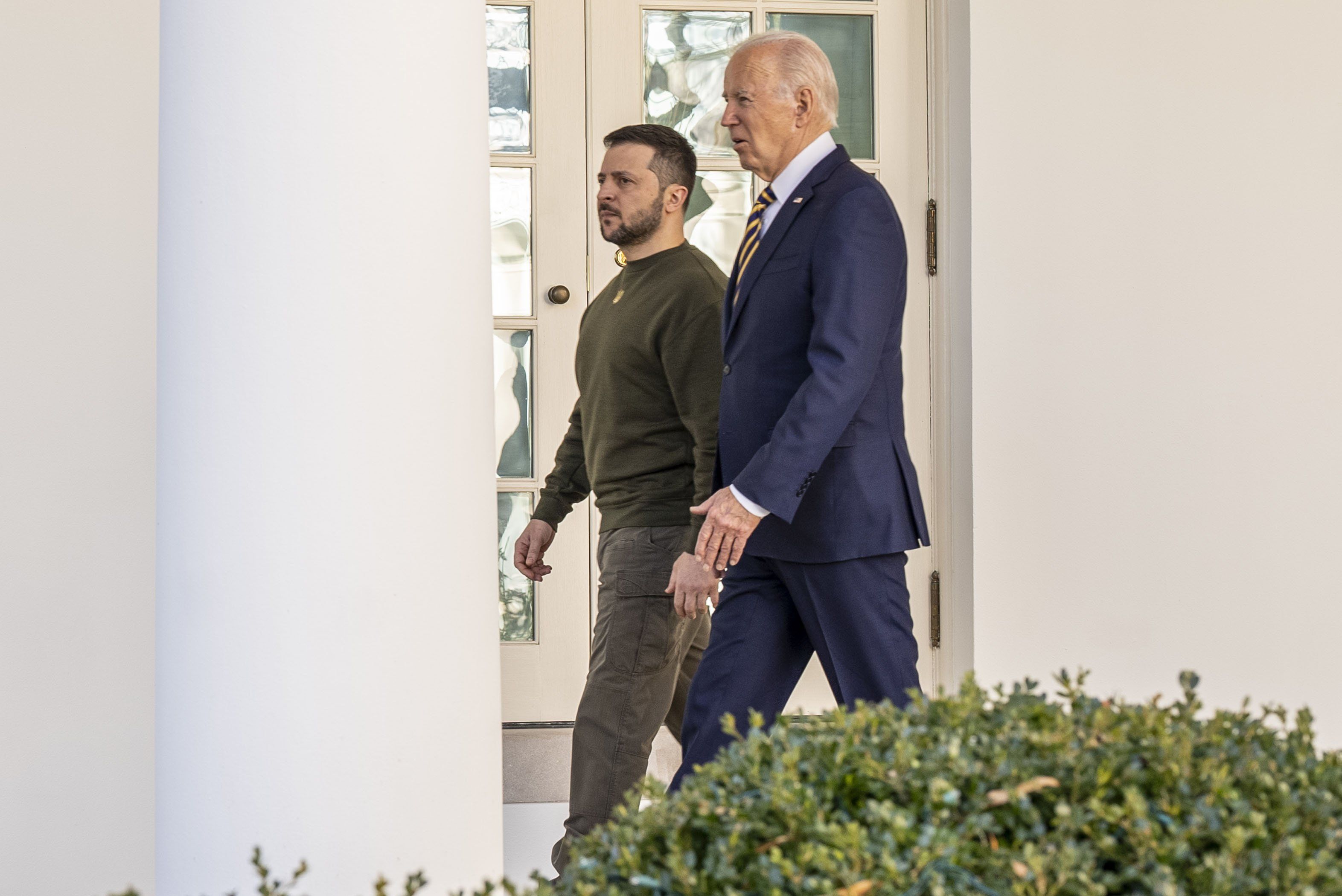 President Joe Biden Welcomes President Zelensky Of Ukraine To The White House United States President Joe Biden and first lady Dr. Jill Biden welcome President Volodymyr Zelenskyy of Ukraine to the White House in Washington, DC