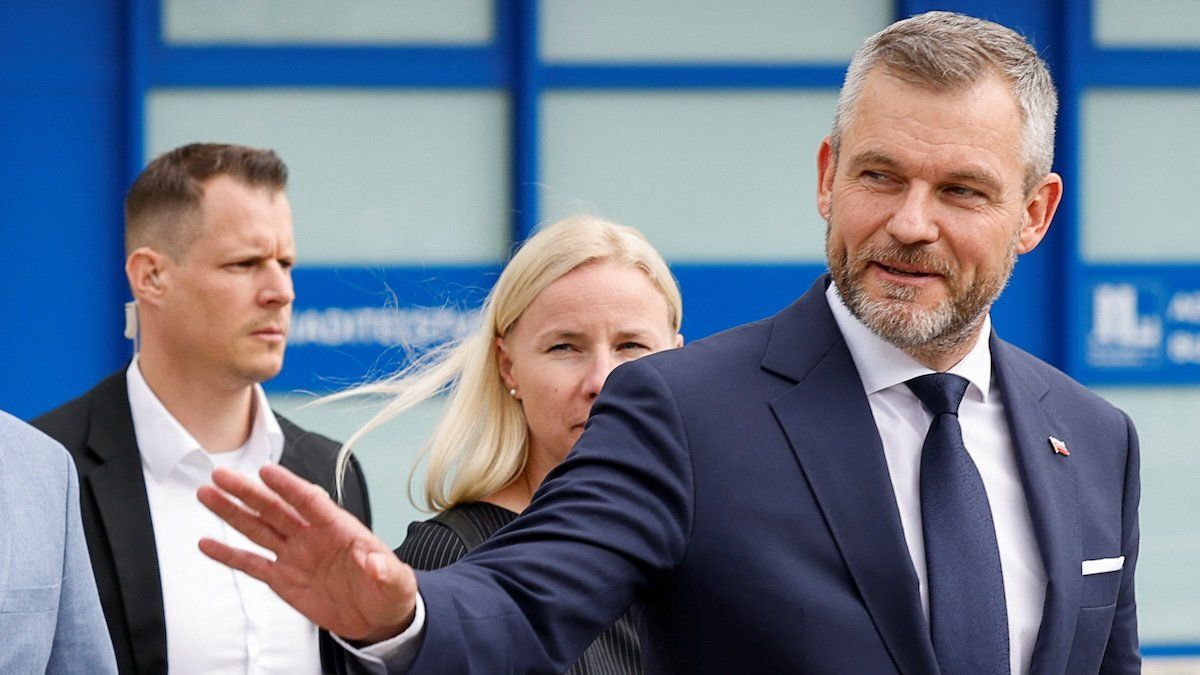 Slovakian President-elect Peter Pellegrini gestures, at F.D. Roosevelt University Hospital where Prime Minister Robert Fico was taken after a shooting incident in Handlova, in Banska Bystrica, Slovakia, May 16, 2024. 