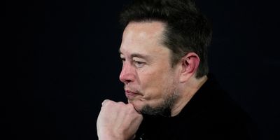Tesla and SpaceX's CEO Elon Musk pauses during an in-conversation event with British Prime Minister Rishi Sunak in London, Britain, on Nov. 2, 2023. 