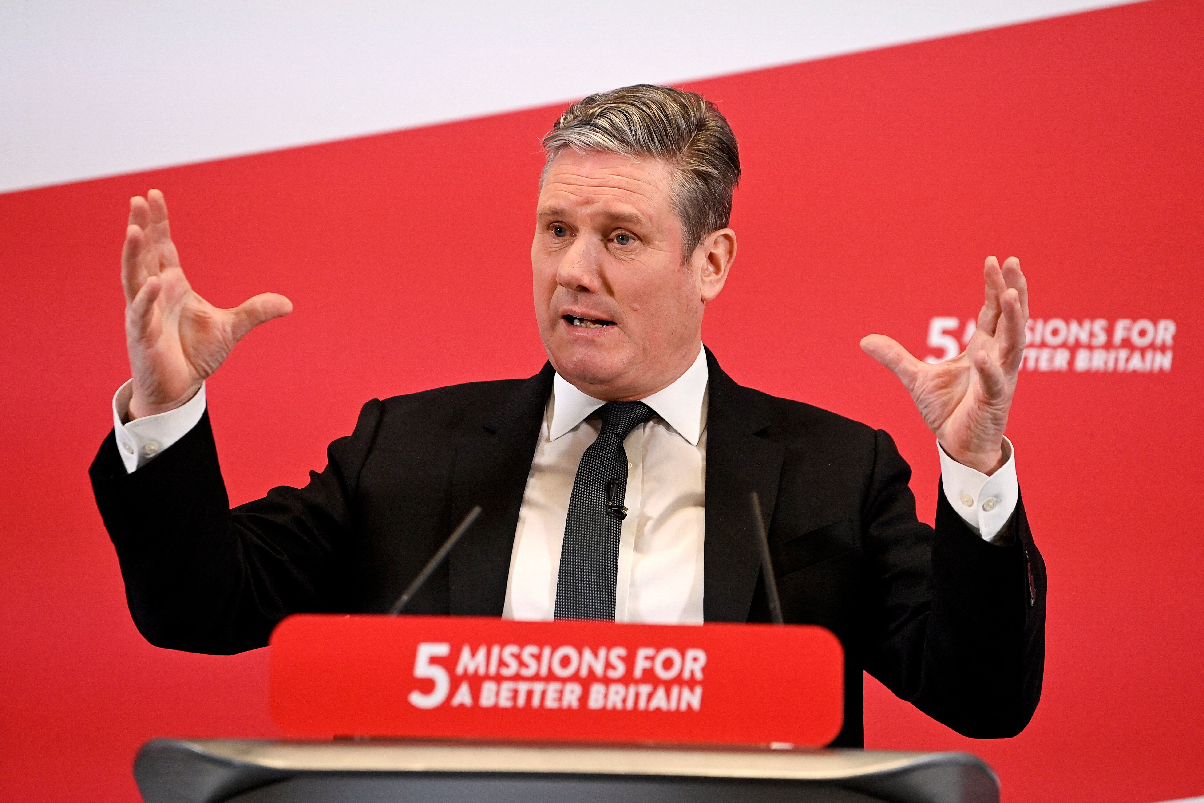 UK Labour Party leader Keir Starmer. 