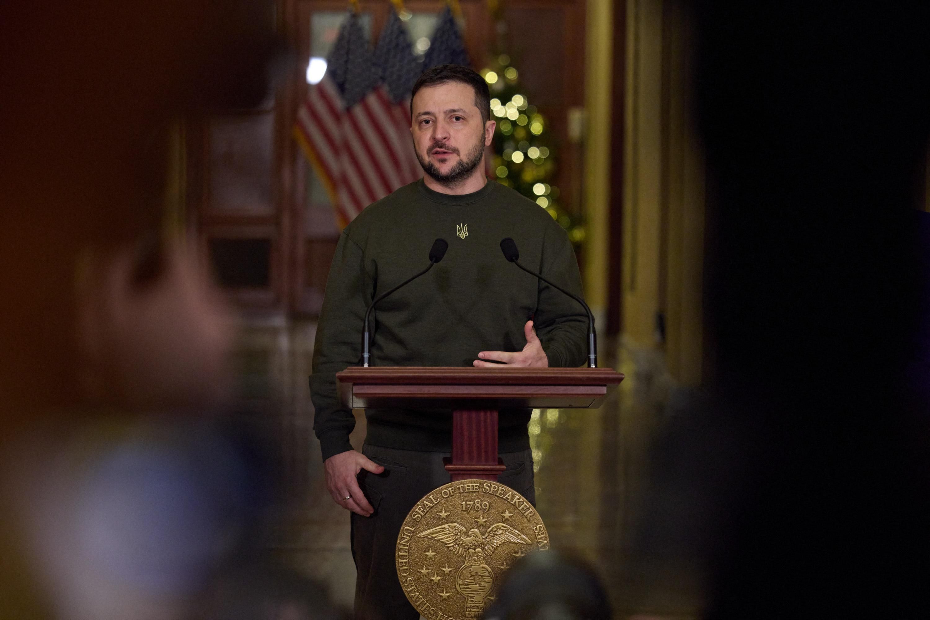 Ukrainian President Volodymyr Zelensky in Washignton, D.C.