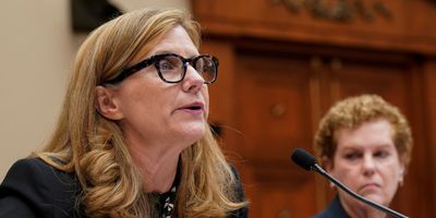 ​University of Pennsylvania President Liz Magill testifies before the House Committee on Education and the Workforce in Washington. 