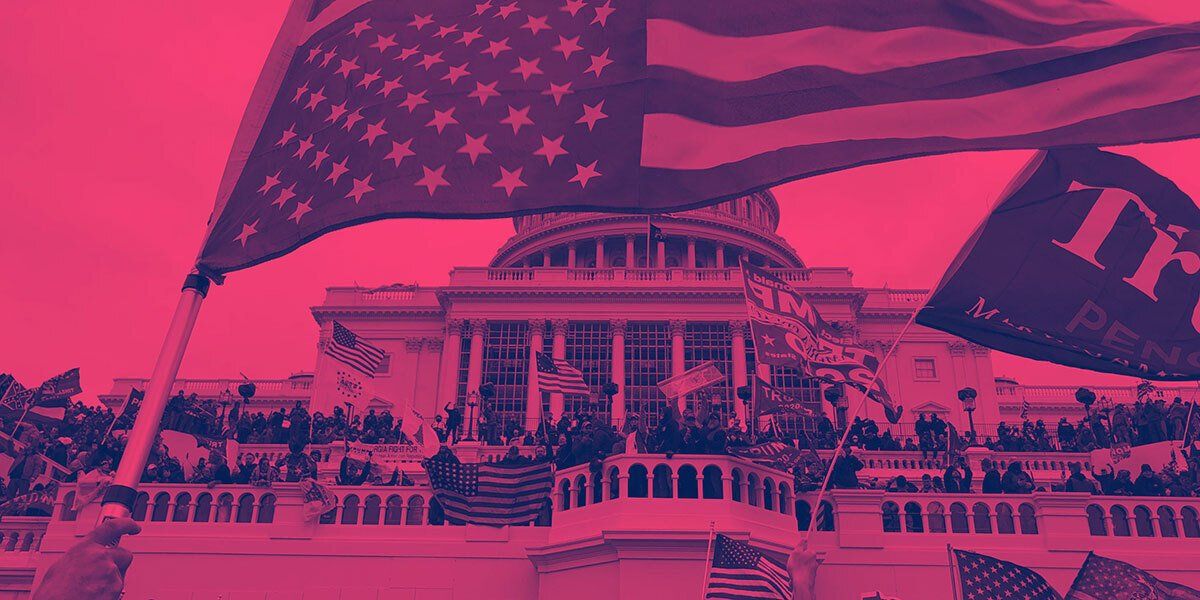 ​US Capitol under attack on January 6th.
