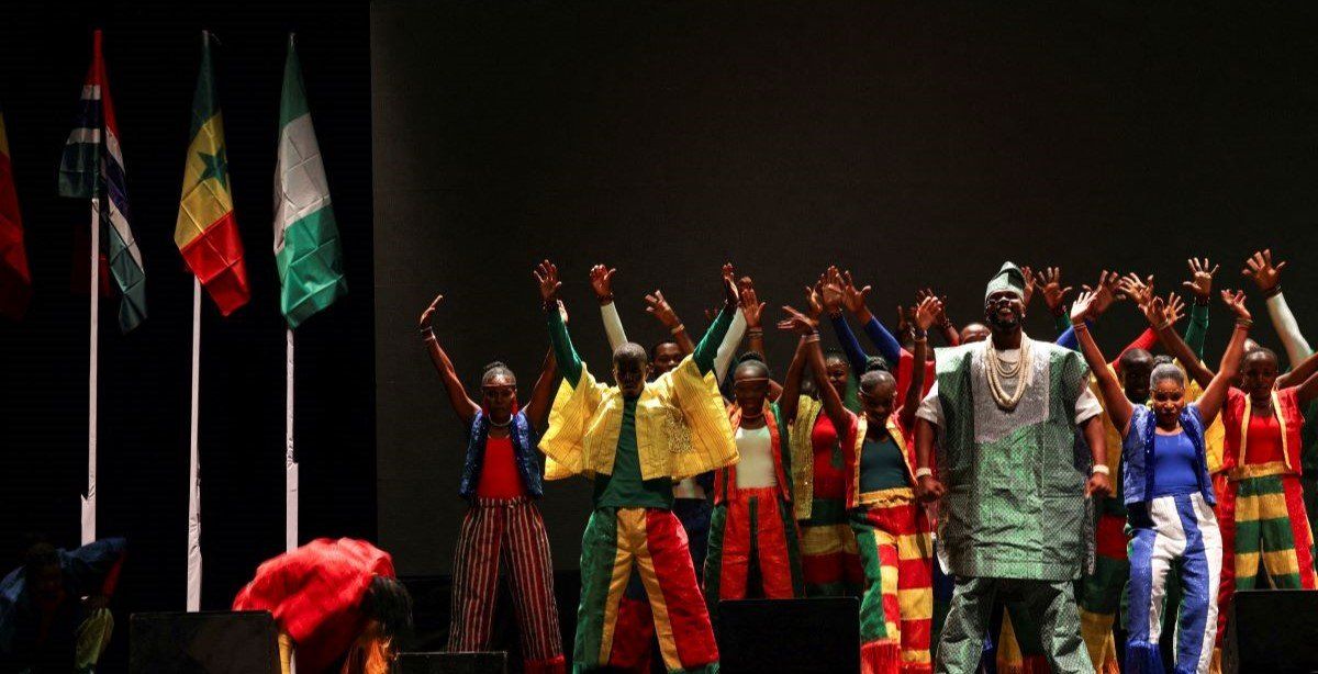 ​Youth from across West Africa performs at the Economic Community of West African States (ECOWAS) golden jubilee celebration of the regional bloc in Nigeria's commercial capital, Lagos, Nigeria, May 28, 2025. 