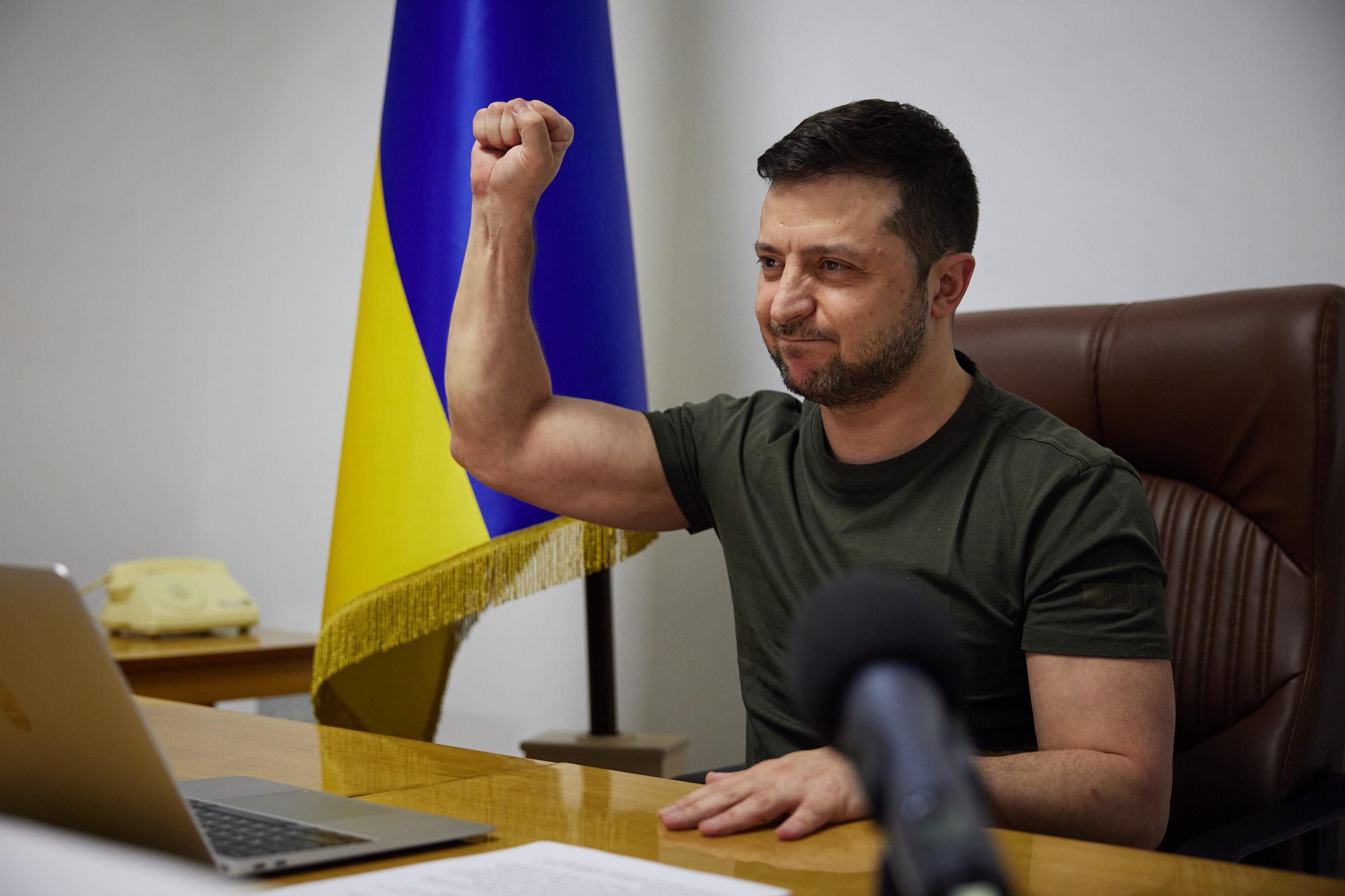 Zelensky takes center stage