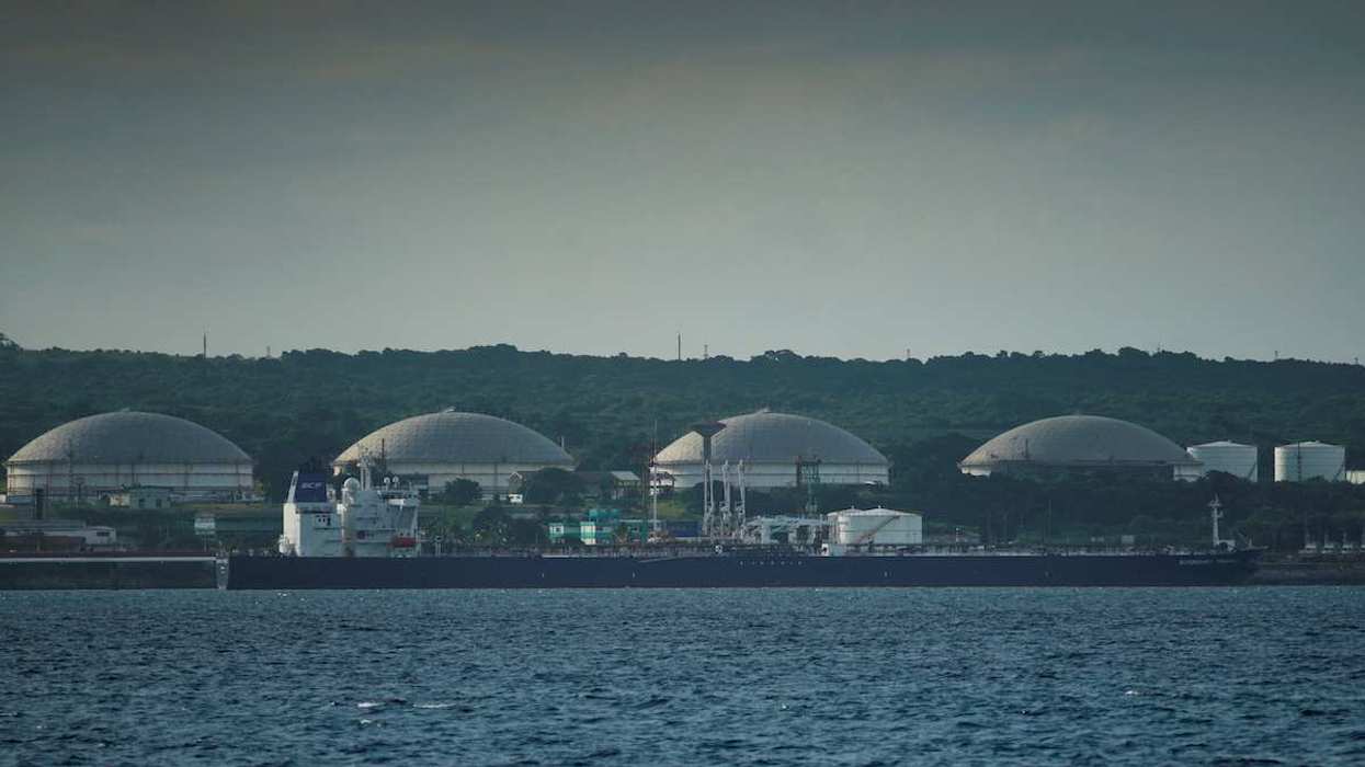 Liberia-flagged Aframax tanker Suvorovsky Prospect discharges fuel oil from Russia at the Matanzas terminal, in Matanzas, Cuba, on July 16, 2022.