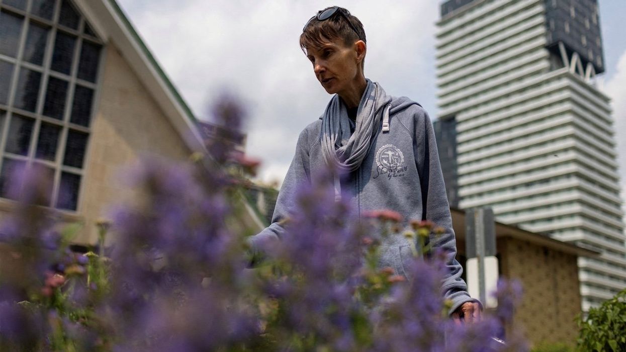 Lisa Pauli, 47, who says she wants to apply for medical assistance in dying (MAiD) when she is eligible because of her severe anorexia, looks on, in Toronto, Ontario, Canada June 9, 2023.
