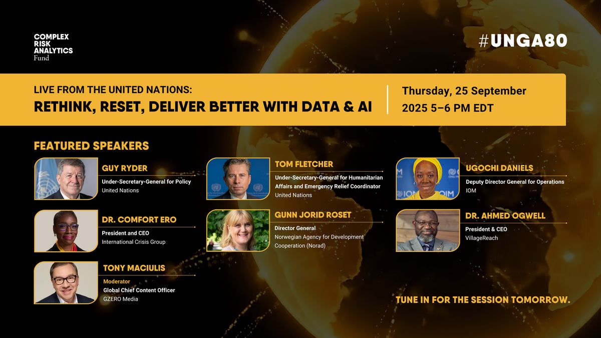 Live from the UN: Rethink, Reset, Deliver Better with Data & AI