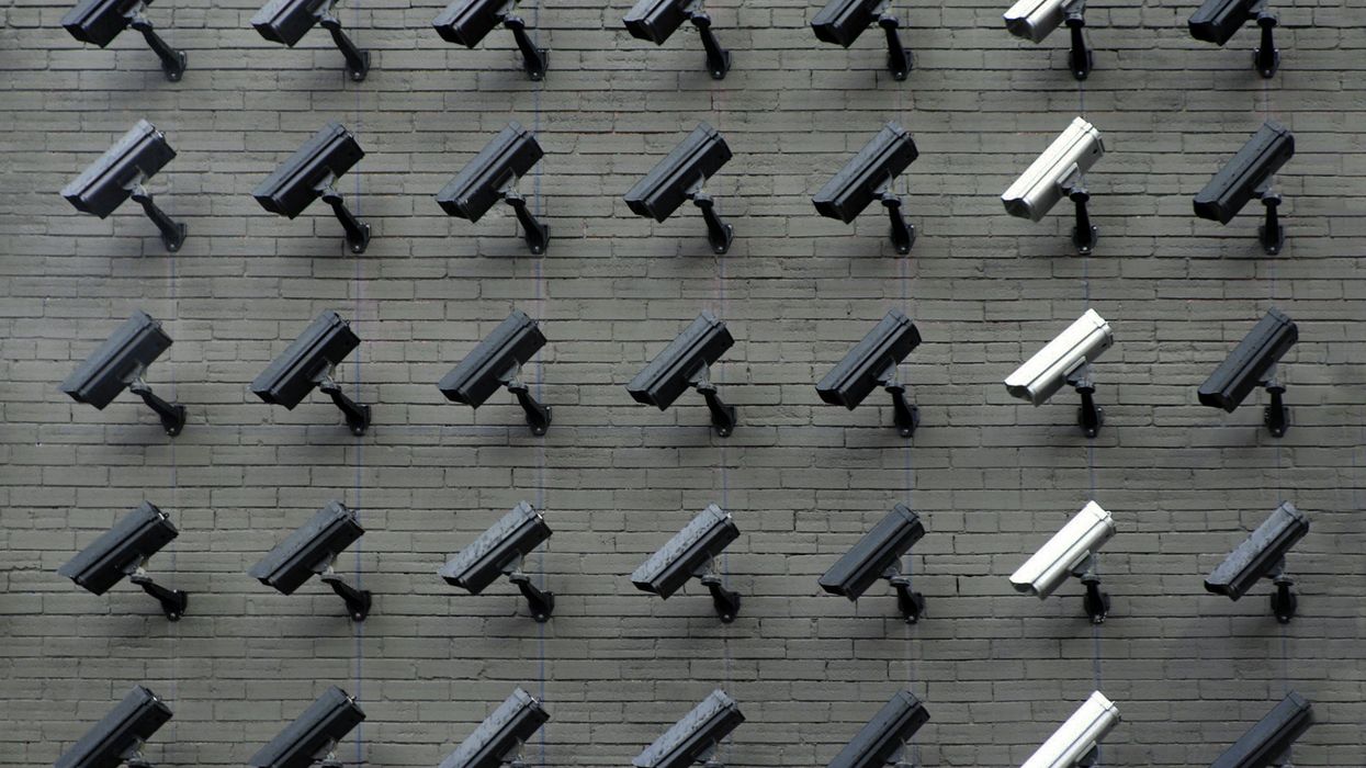 Loads of security cameras.