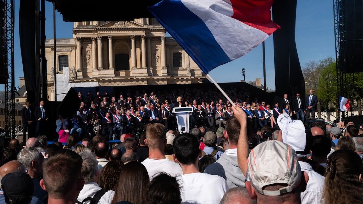 ​Marine Le Pen spoke at a support rally organized in Paris on Sunday. 