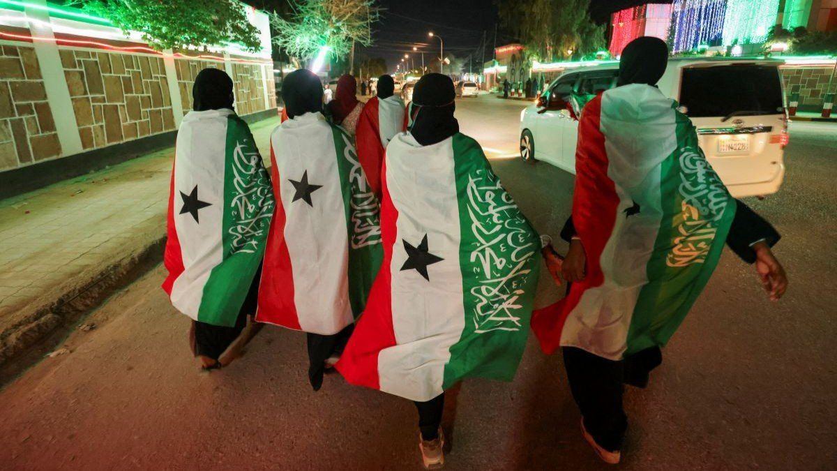 ​Members of the Hargeisa Basketball Girls team in Hargeisa, Somaliland, on May 17, 2024.