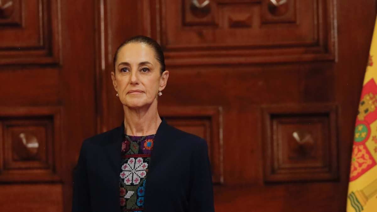 Mexico's President Claudia Sheinbaum Pardo at the National Palace in Mexico City, on June 25, 2026.