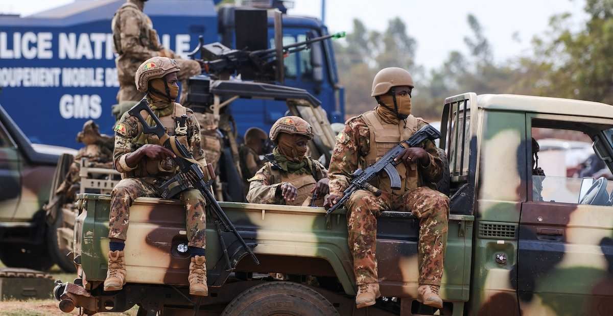 ​Military personnel operate during the BAMEX'25 Defense Expo, in Bamako, Mali, November 11, 2025. 