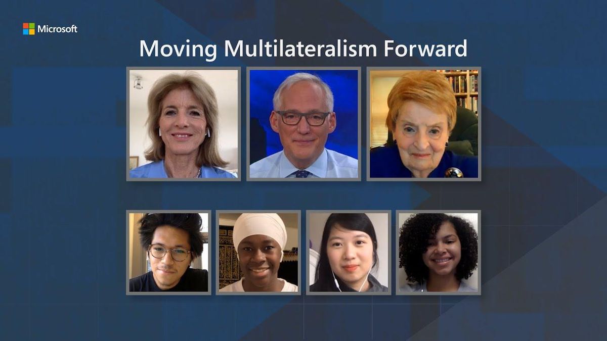 Moving Multilateralism Forward: Madeleine Albright, Caroline Kennedy, and John Frank discuss with young adults