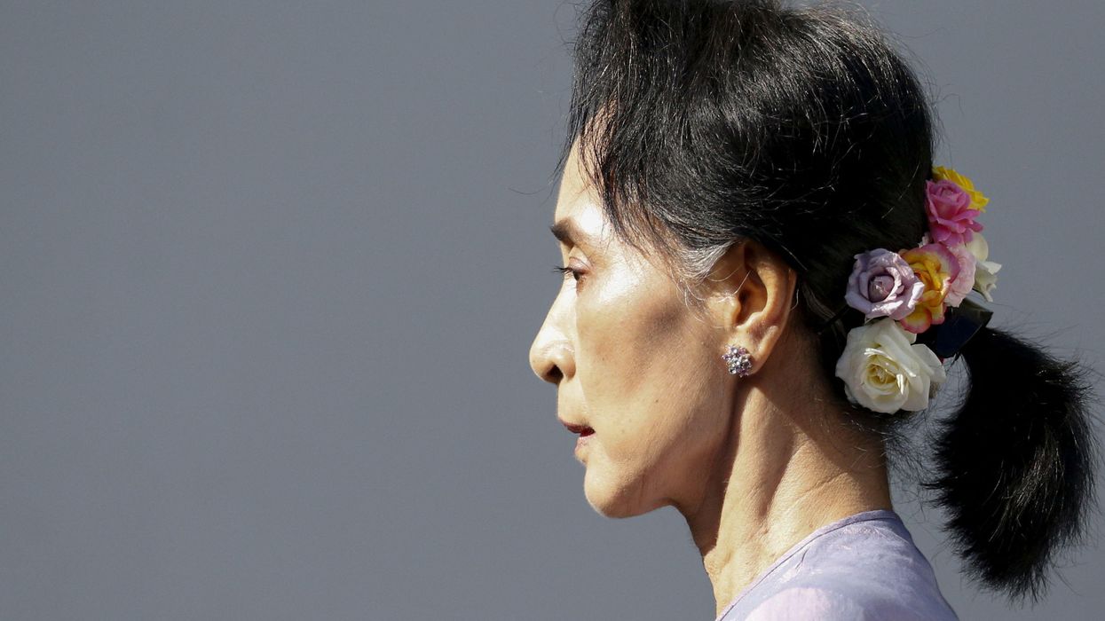 Myanmar's National League for Democracy Party leader Aung San Suu Kyi