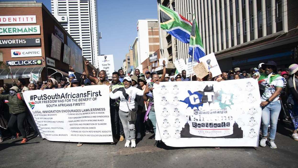 Nearly 5,000 protesters took part in a march against illegal immigration in Pretoria.