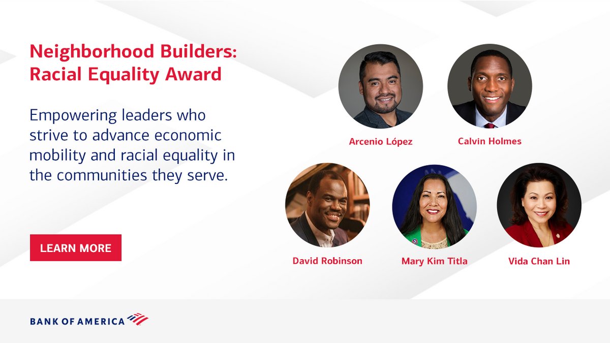 Neighborhood builders: Racial Equality Award leaders.