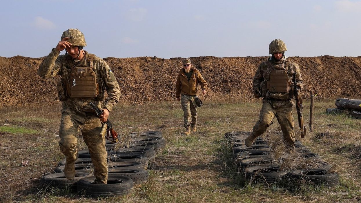 New recruits of the 126th Territorial Defence Brigade of the Ukrainian Armed Forces attend a military exercise at a training ground, amid Russia's attack on Ukraine, in an undisclosed location in southern Ukraine October 29, 2024.