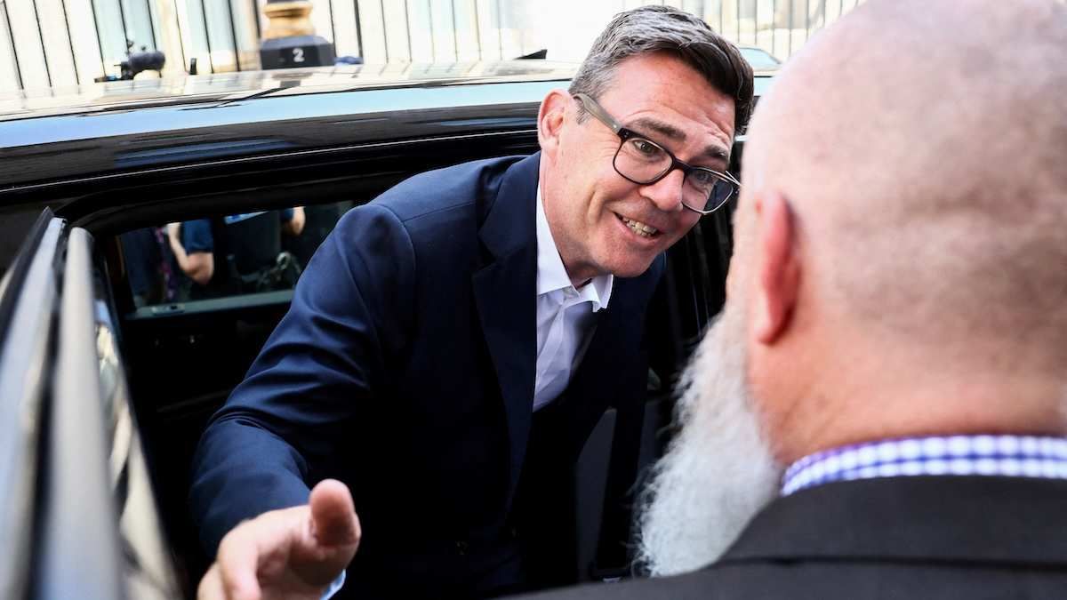 Newly-elected Makerfield MP Andy Burnham arrives at Derby Gate by the Houses of Parliament, in London, United Kingdom, on June 22, 2026.