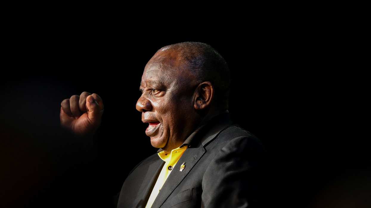Newly re-elected president of the African National Congress