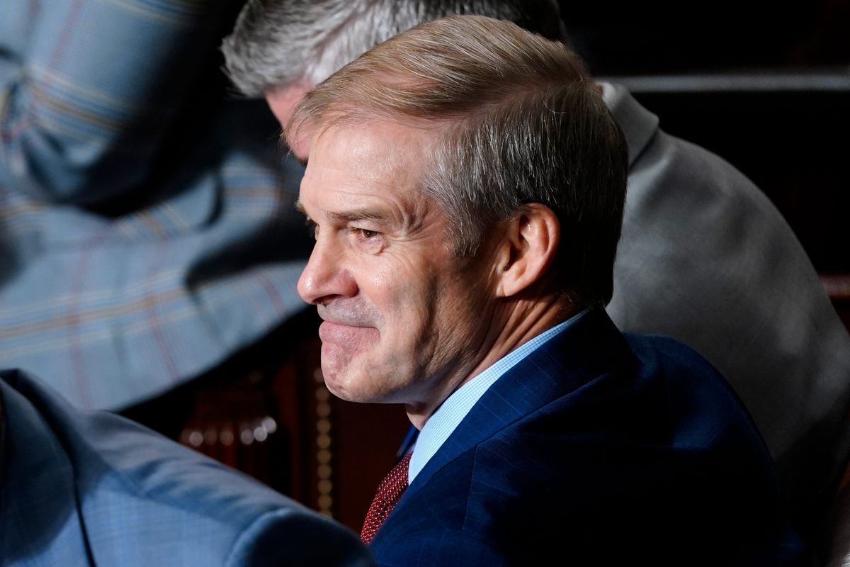 Oct 18, 2023; Washington, DC, USA; Rep. Jim Jordan, R-Ohio is seen on the House floor as lawmakers hold a second vote to elect a new speaker in Washington.