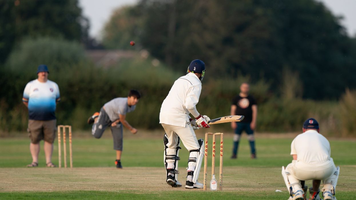 PA via Reuters Recently arrived Afghan citizens take part in a cricket match with members of Newport Pagnell Town Cricket Club in Buckinghamshire, organised by the club as a gesture to welcome them to the UK.