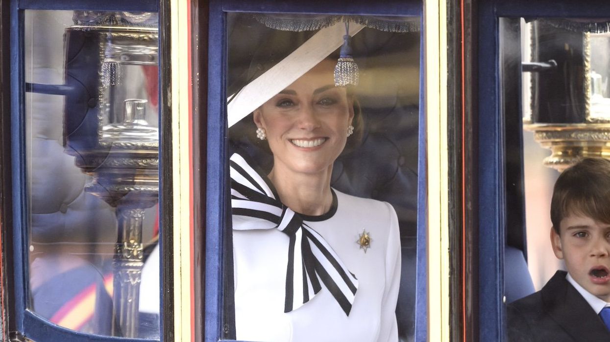 PA via Reuters The Princess of Wales attends Trooping the Colour, London.