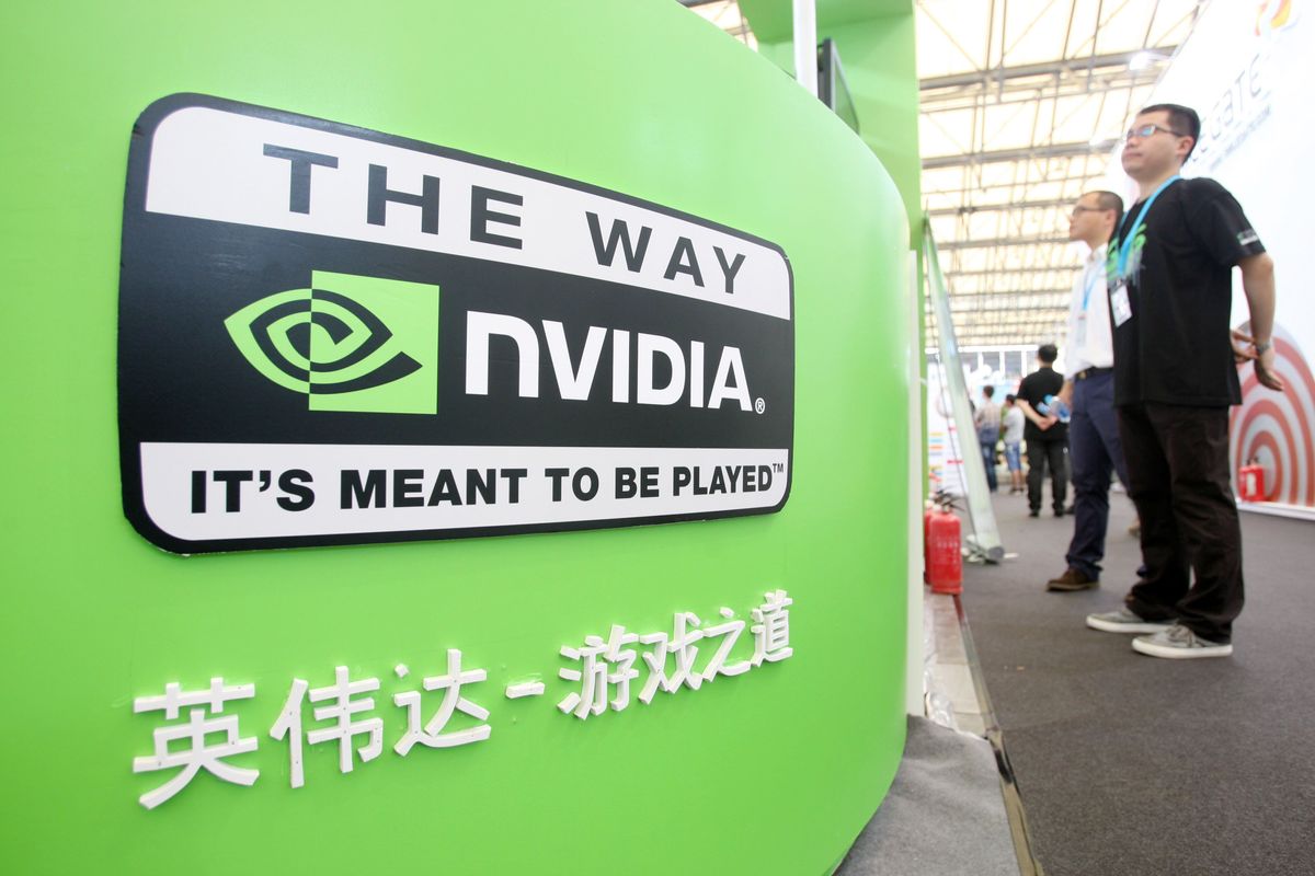 People visit the stand of NVIDIA during the 11th China Digital Entertainment Expo and Conference, known as ChinaJoy 2013, in Shanghai, China, 25 July 2013. 