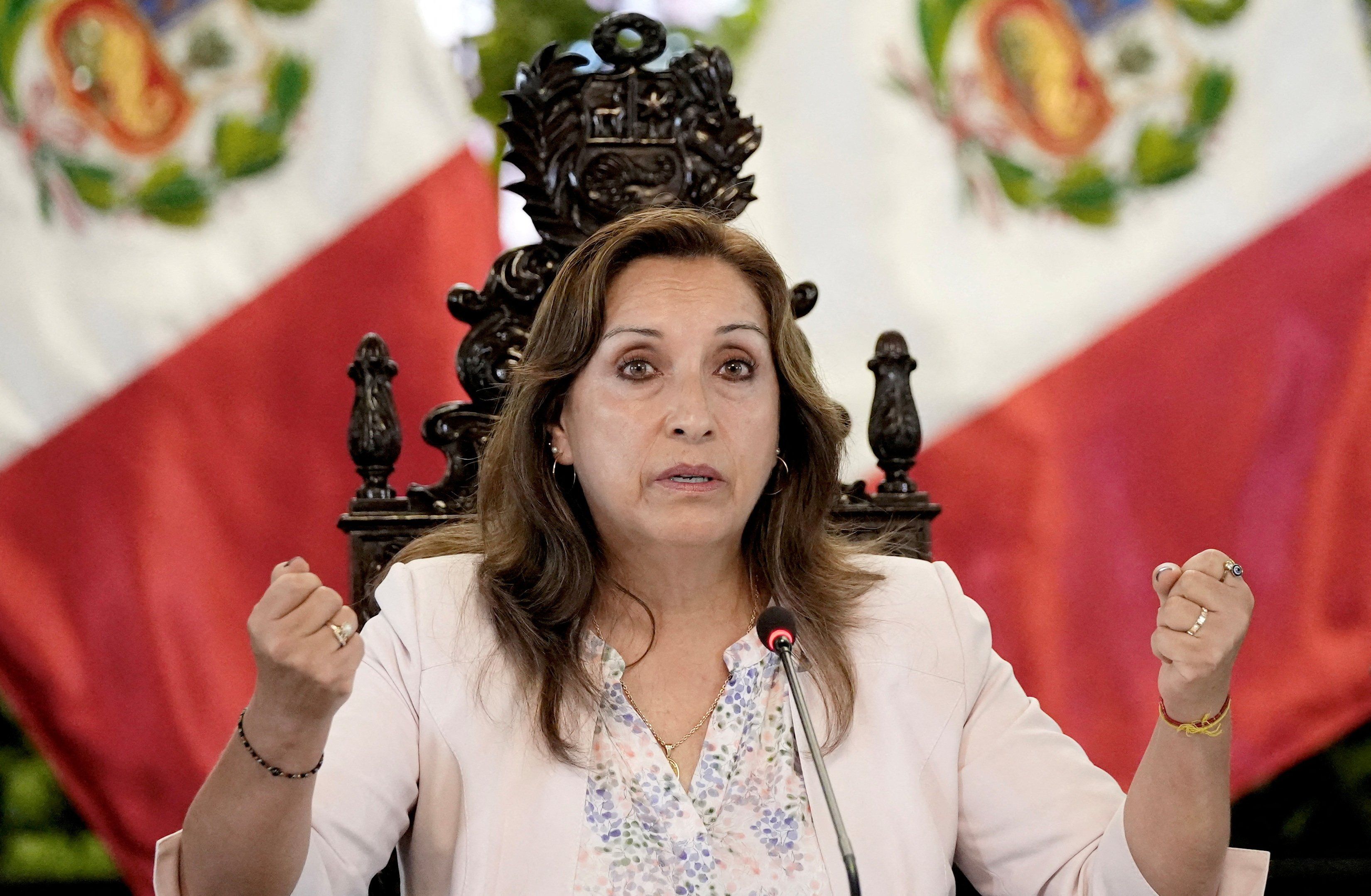 Peru's President Dina Boluarte