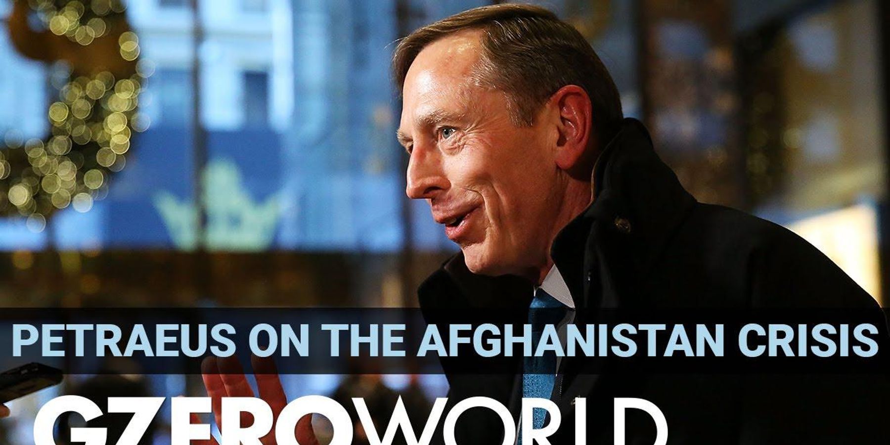 Petraeus on the Afghanistan crisis