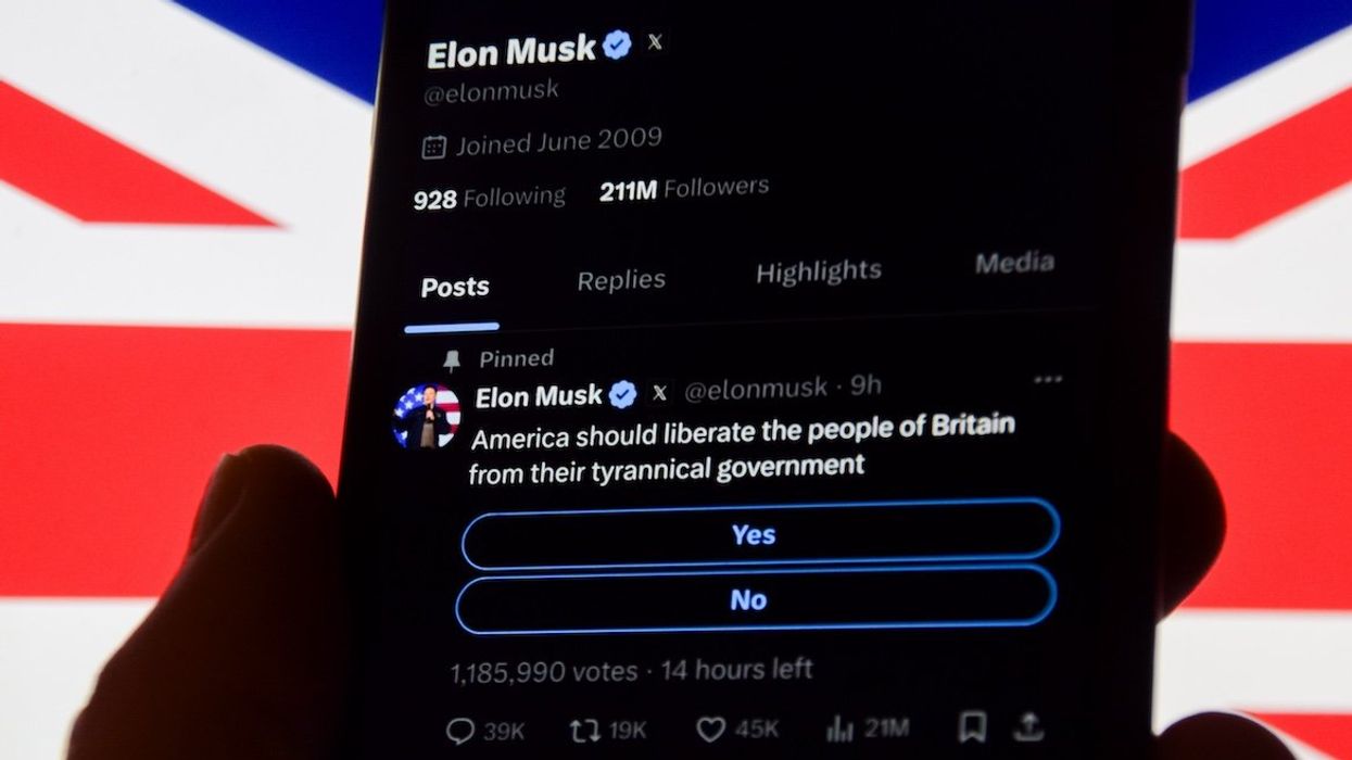Photo illustration showing Elon Musk's post on X on a mobile phone, with a Union Jack in the background. Elon Musk has posted a stream of online attacks on British Prime Minister Keir Starmer on his platform X, formerly Twitter.