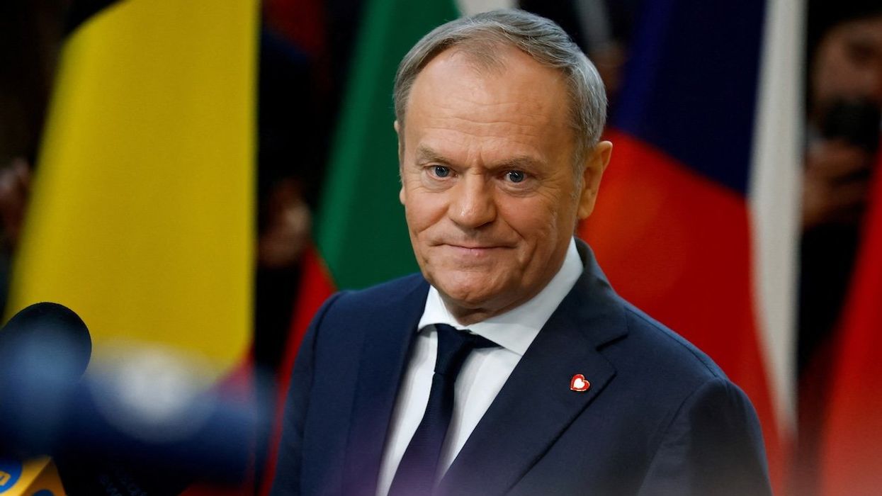 Polish Prime Minister Donald Tusk attends a European Union leaders special summit to discuss Ukraine and European defense in Brussels, Belgium, on March 6, 2025.