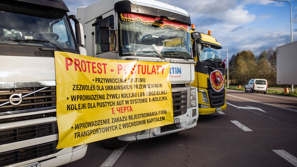 Polish truckers block several border crossings with Ukraine in protest at what they say is Ukrainian haulers' free rein in Poland that is hurting their business.