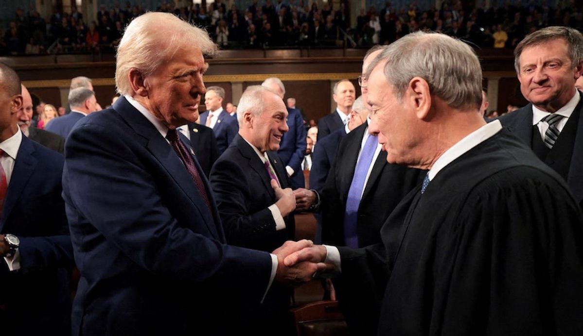 President Donald Trump and Chief Justice of the United States John G. Roberts Jr.