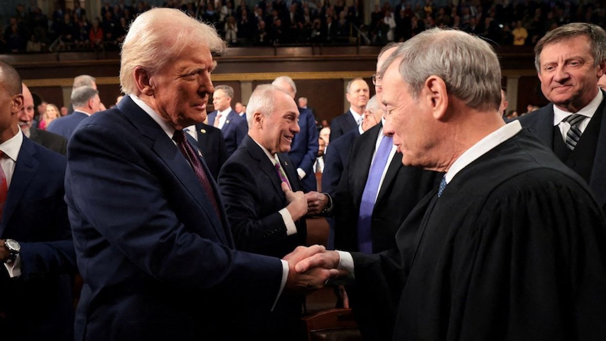 President Donald Trump and Chief Justice of the United States John G. Roberts Jr.