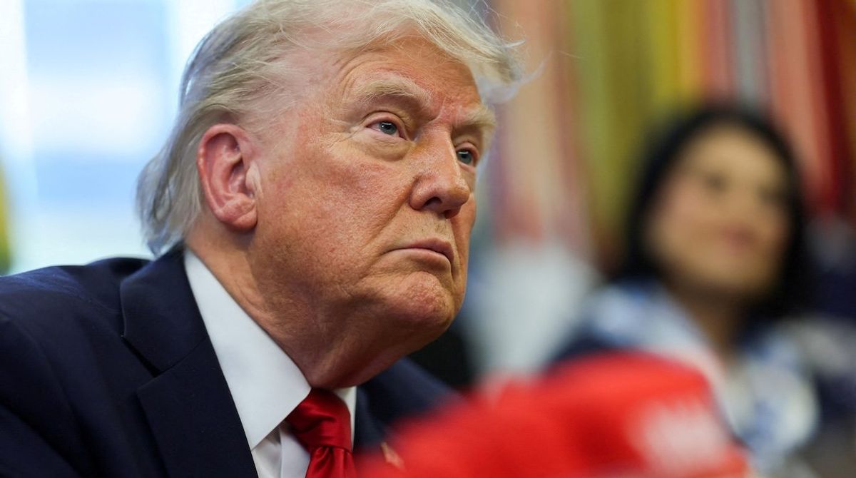 President Donald Trump in the Oval Office on April 23, 2025. 