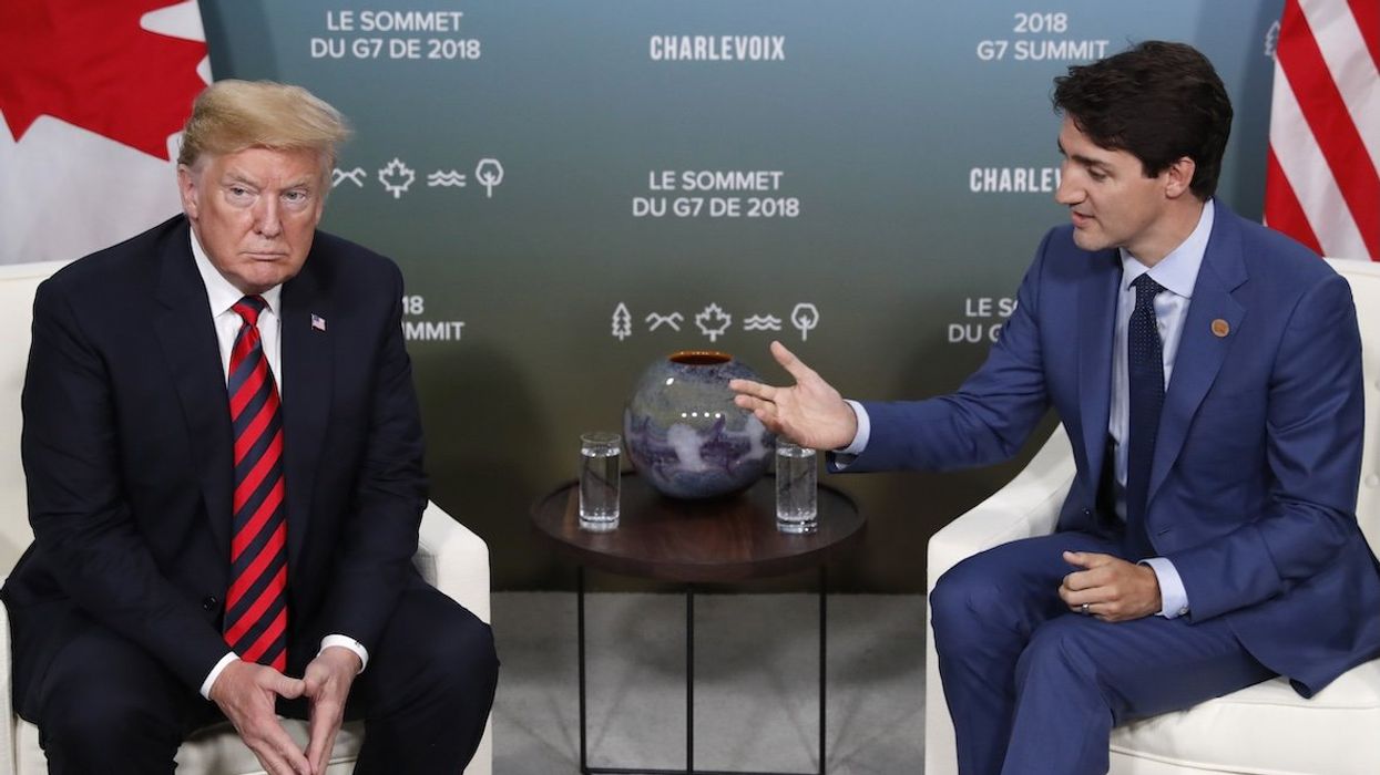 President Donald Trump meets with Canada’s Prime Minister Justin Trudeau in a bilateral meeting at the G7 Summit in Charlevoix, Quebec, back in June 2018.