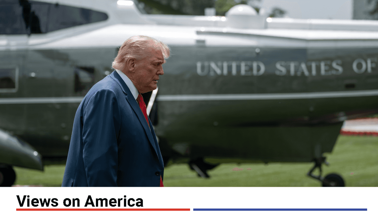 President DONALD TRUMP returned to the White House from Camp David and inspect