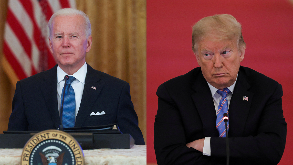 President Joe Biden and former President Donald Trump. 