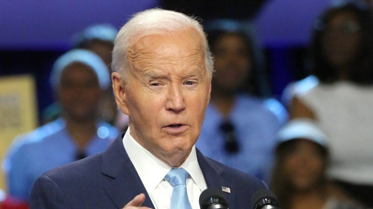 President Joe Biden at an event with Kamala Harris on lowering drug costs for America.