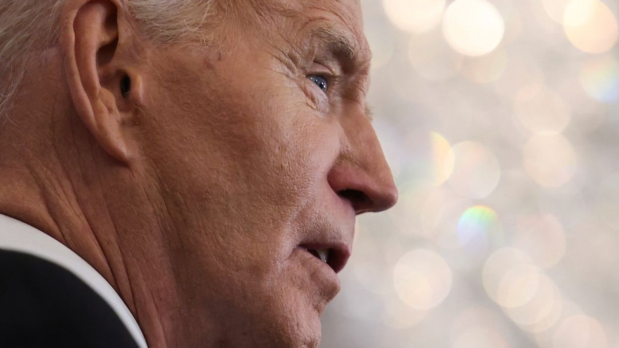 President Joe Biden delivers a speech at the State Department on Jan. 13, 2025.