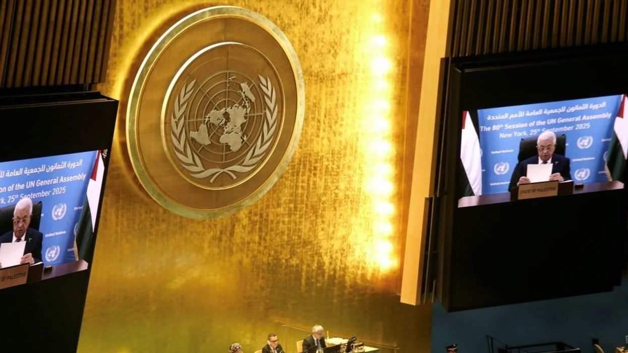 President of Palestine Mahmoud Abbas on pre-recorded video, addresses the UNGA 80 Plenary Meeting General Debate.