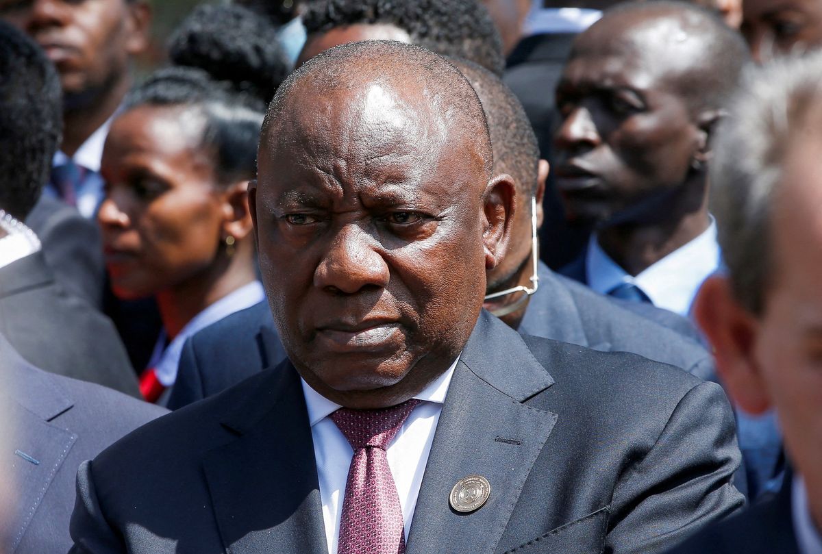 ​President of South Africa, Cyril Ramaphosa attends the second day of the 37th Ordinary Session of the Assembly of the African Union at the African Union. 