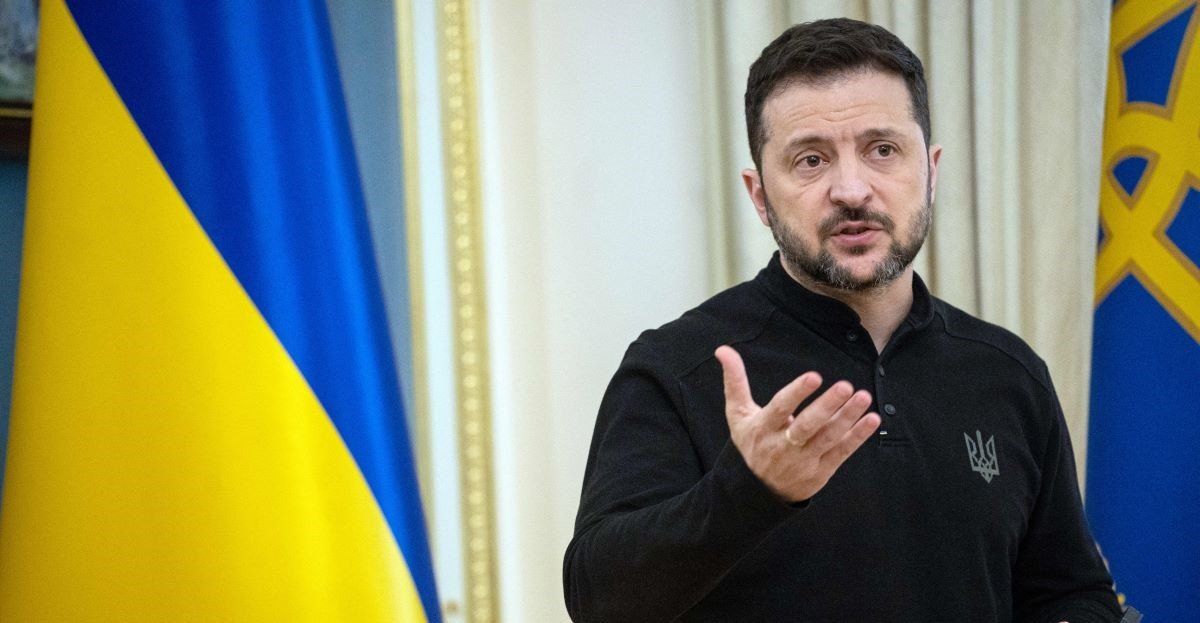 President of Ukraine Volodymyr Zelenskyy speaks during a briefing, Kyiv, Ukraine, on March 28, 2025. 