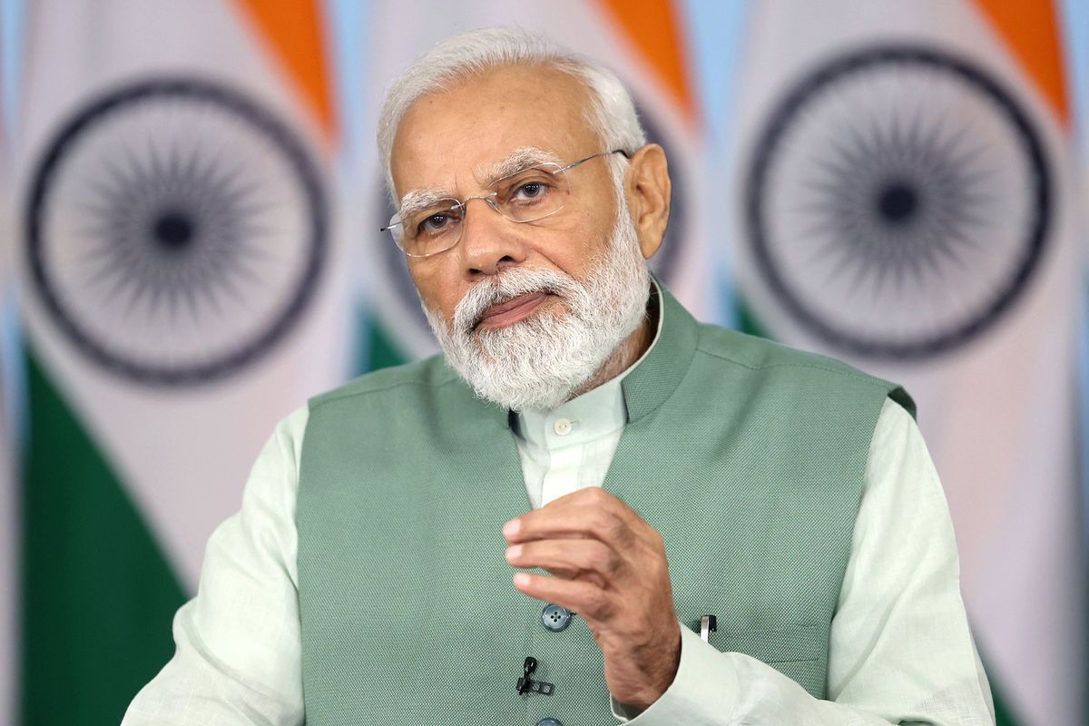 Prime Minister Narendra Modi, seen here addressing a G20 Development Ministers’ meeting in June, is set to host the group's summit in New Delhi this weekend. 