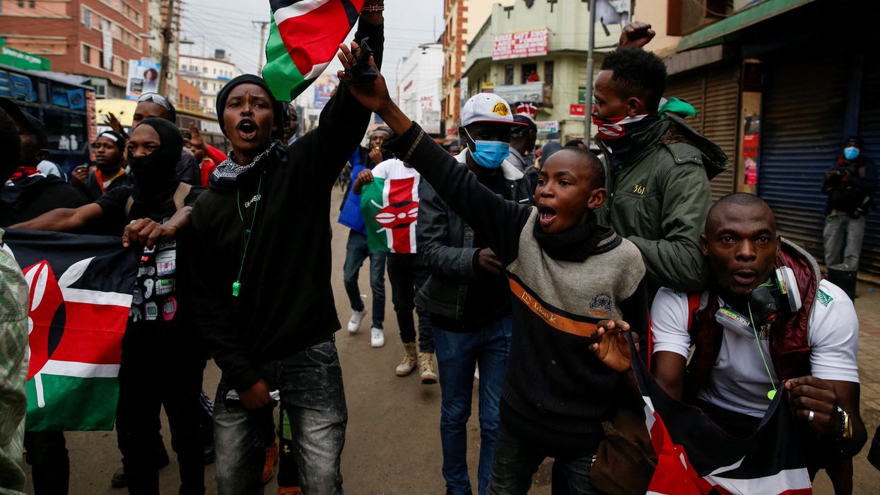 Pro-reform protesters participate in an anti-government demonstration over what organisers say are tax hikes, bad governance, constitutional violations, extra-judicial killings and cost of living, in Nairobi, Kenya, August 8, 2024.