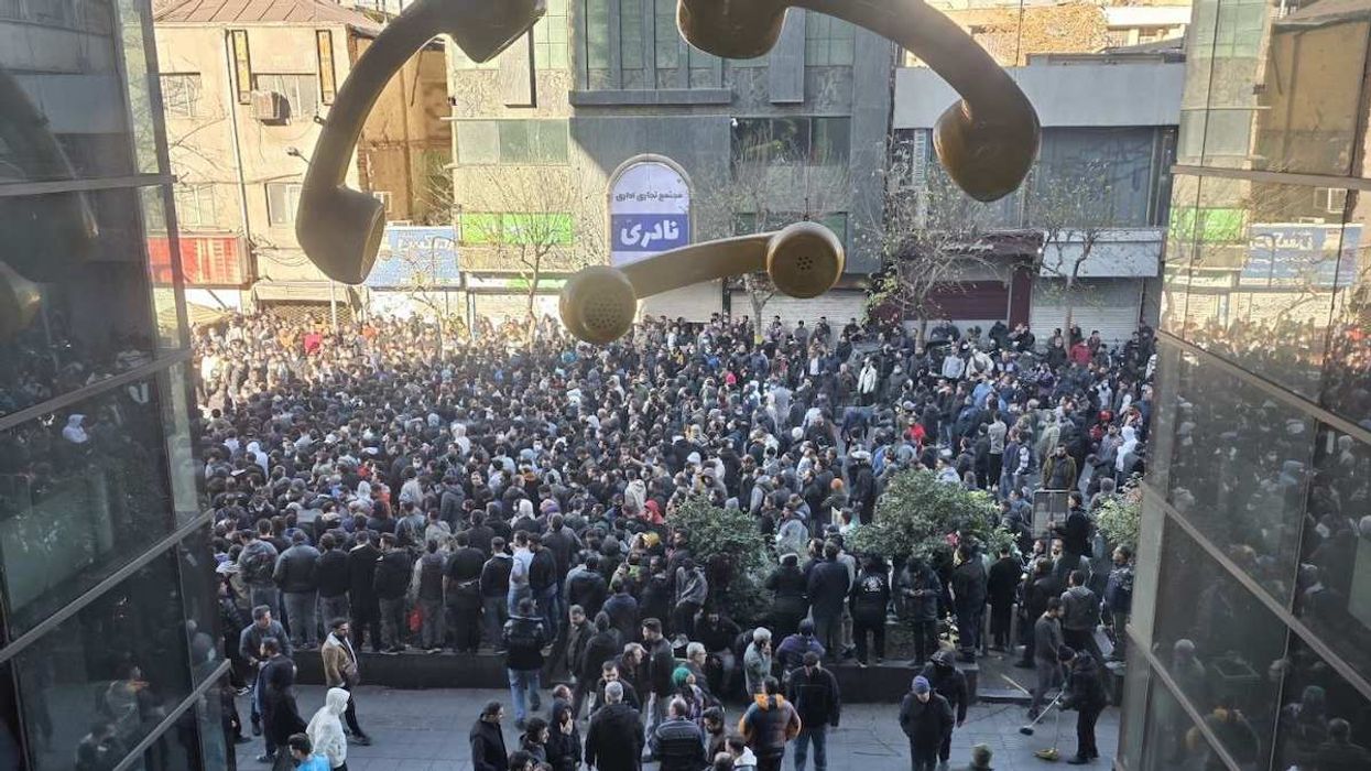 Protesters demonstrate against poor economic conditions in Tehran, Iran, on December 29, 2025.