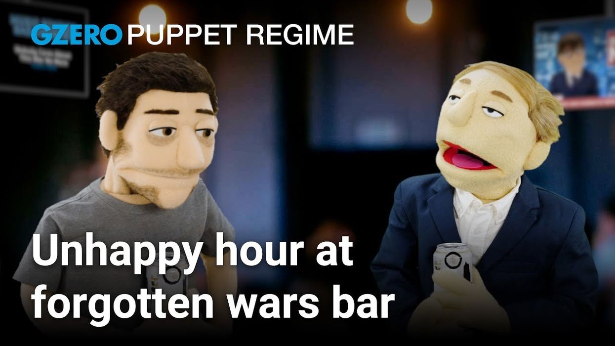 Putin and Zelensky at the Forgotten Wars Bar