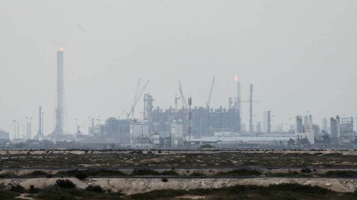 QatarEnergy's liquefied natural gas production facilities in Ras Laffan Industrial City, Qatar, on March 2, 2026.