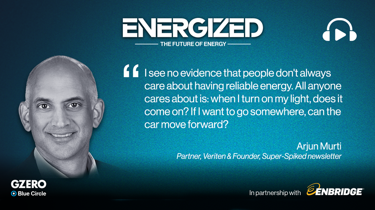 Quote card of Arjun Murti, Partner, Veritan & Founder, Super-Spiked newsletter | Energized The Future of Energy